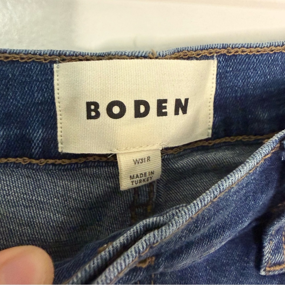 NWT Boden High Rise Slim Flare Jeans Women's Size 31R Denim Casual Classic - Picture 5 of 8